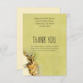 カスタム虎猫水彩アート ノートカード (正面/裏面)