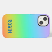カスタム虹のグラデーション iPhoneケース (裏面横)