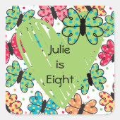 カスタム蝶シール スクエアシール (正面)