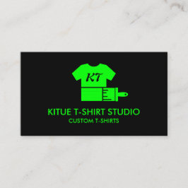 カスタム衣類ストア ネオン緑のポッド 名刺