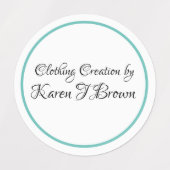 カスタム衣類ラベル ラベル (デザイン1)