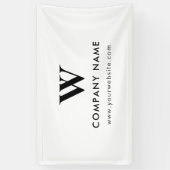 カスタム表のバつるナーホワイトモダン 横断幕 (縦)