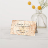 カスタム表素朴結婚数 プレイスカード (裏面)