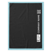 カスタム表表紙のロゴ縁ど青 テーブルクロス (正面)