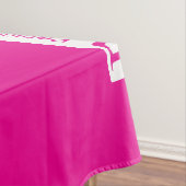 カスタム表表紙ロゴ店ホットピンク テーブルクロス (インサイチュ)