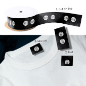 カスタム裁縫ラベルにロゴの衣類ラベル縫い付け サテンリボン