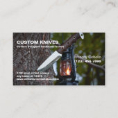 カスタム製の刃物とナイフ 名刺 (正面)