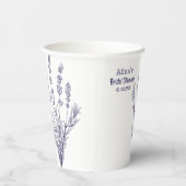 カスタム製ラベフランスのンダー花紙カップ 紙コップ (右)