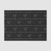 カスタム製ロミニマルゴのブラック包装 薄葉紙 (正面)