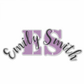 カスタム製澄んビニール荷物名シール シール (正面)