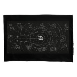 カスタム西ゴシックインスパイア〔占星術の〕十二宮図 枕カバー