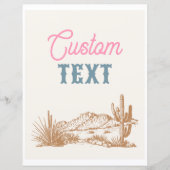 カスタム西パーティー標識 (正面)