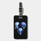 カスタム見る悪話悪スカル荷物タグ ラゲッジタグ (正面縦)