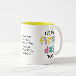 カスタム親ギフトも初めてだ ツートーンマグカップ