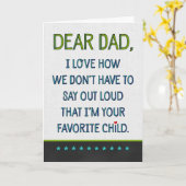 カスタム親愛パパ カード (黄色い花)