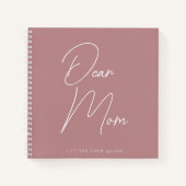 カスタム親愛母の親メモリの悲嘆ジャーナル ノートブック (正面)