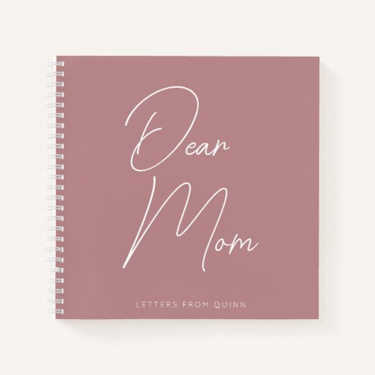 カスタム親愛母の親メモリの悲嘆ジャーナル ノートブック (正面)