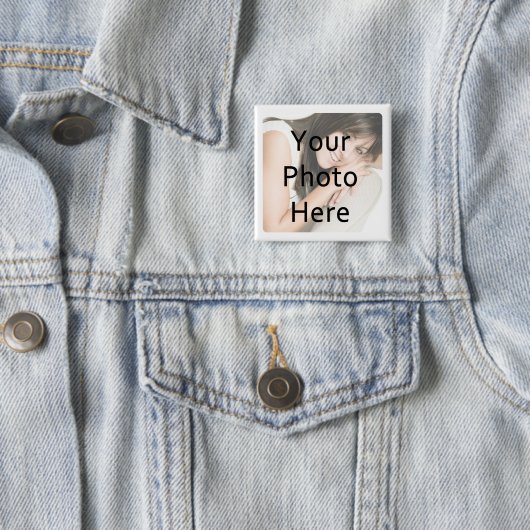 カスタム角丸い角枠正方形 缶バッジ (インサイチュ)