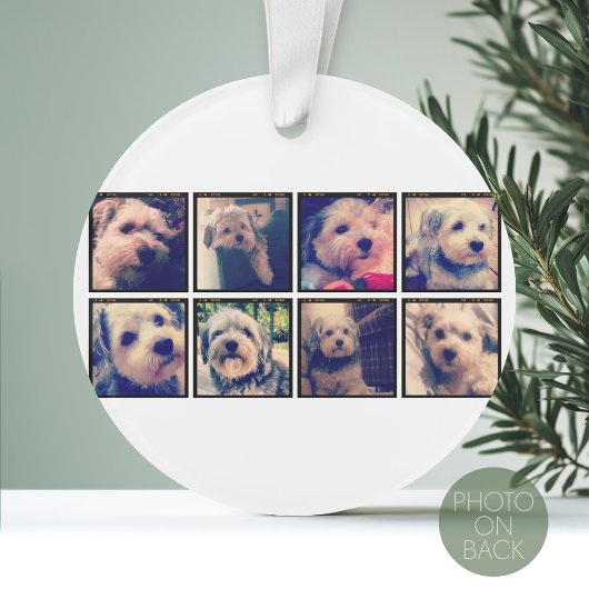 カスタム角写真とフォトコラージュ オーナメント