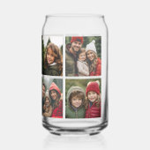 カスタム角写真とフォトコラージュ ガラス缶 (裏面)