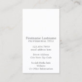 カスタム角写真とフォトコラージュ 名刺 (裏面)