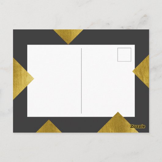 カスタム角写真ギャラリー | クリスマス・ホリデー ポストカード (裏面)