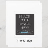 カスタム記号 – 8.5x11は8x10フレームに適している (正面/裏面)