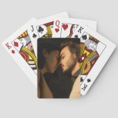 カスタム記念カップル写真記念 トランプ (裏面)