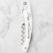 カスタム記念ギフトパーソナライズされたボトルオープナー ソムリエナイフ (正面)