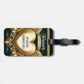 カスタム記念ハート ラゲッジタグ (裏面横)