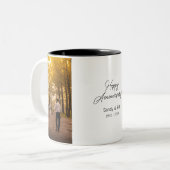 カスタム記念写真を作成する ツートーンマグカップ (正面左)