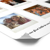 カスタム記念写真コラージュ枠 ポスター (角)