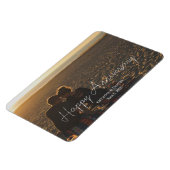 カスタム記念写真パーソナライズされた文字モダン マグネット (左側)