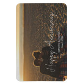 カスタム記念写真パーソナライズされた文字モダン マグネット (縦)