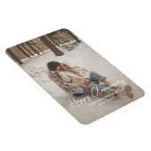 カスタム記念写真パーソナライズされた文字モダン マグネット (右側)