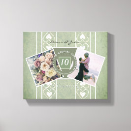 カスタム記念日2の写真+テンプレート キャンバスプリント