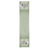 カスタム記念日2の写真+テンプレート ショートテーブルランナー (正面)