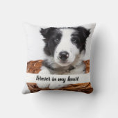 カスタム記念犬ペット クッション (裏面)