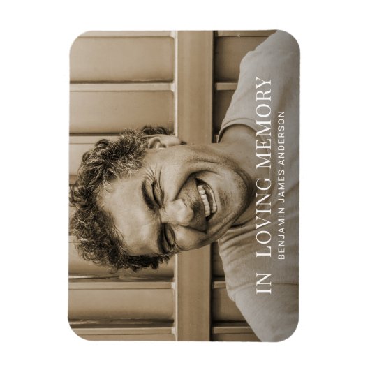 カスタム記念碑または葬儀 マグネット (縦)