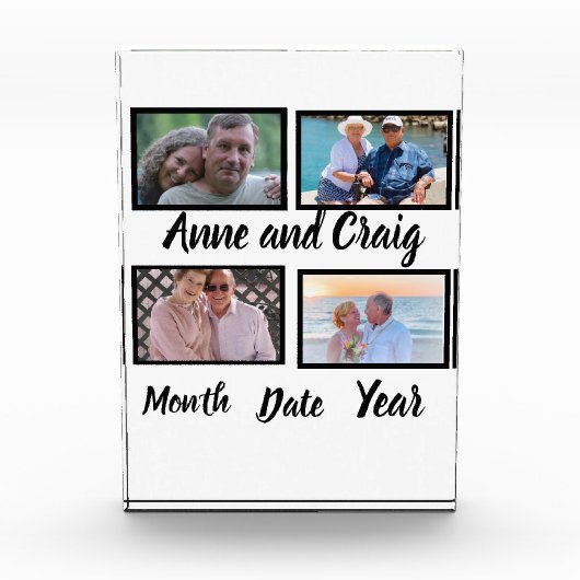カスタム記念結婚日4写真集 フォトブロック (正面)