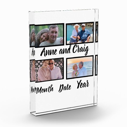 カスタム記念結婚日4写真集 フォトブロック (左)