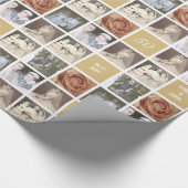 カスタム記念51-Photo Collageギフト ラッピングペーパー (角)