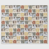 カスタム記念51-Photo Collageギフト ラッピングペーパー (フラット)