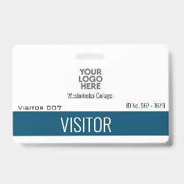 カスタム訪問者 ゲスト ロゴ 会社名 ID   バッジ