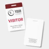 カスタム訪問者IDバッジ バッジ (正面＆裏面)