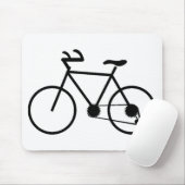 カスタム設計される黒い自転車のマウスパッド マウスパッド (マウス)
