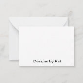 カスタム設計のノートカード ノートカード (裏面)