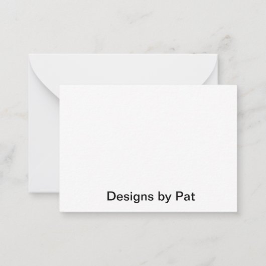 カスタム設計のノートカード ノートカード (裏面)