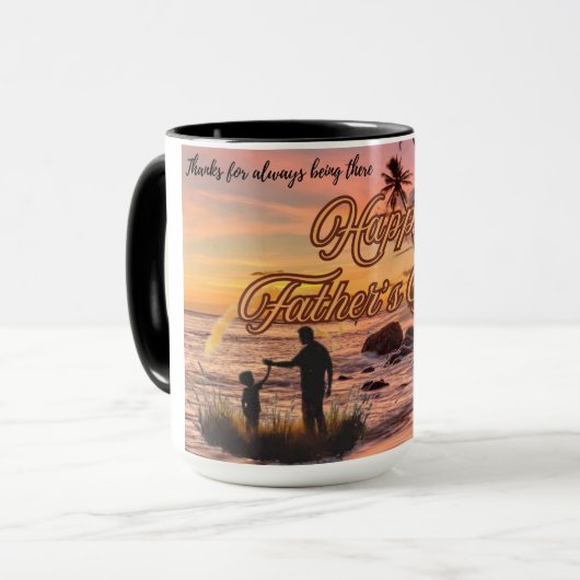 カスタム設計の父の日のマグカップ マグカップ (正面左)