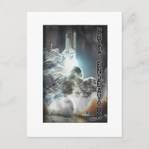 カスタム設計のEndeavor Shuttle Launch ポストカード